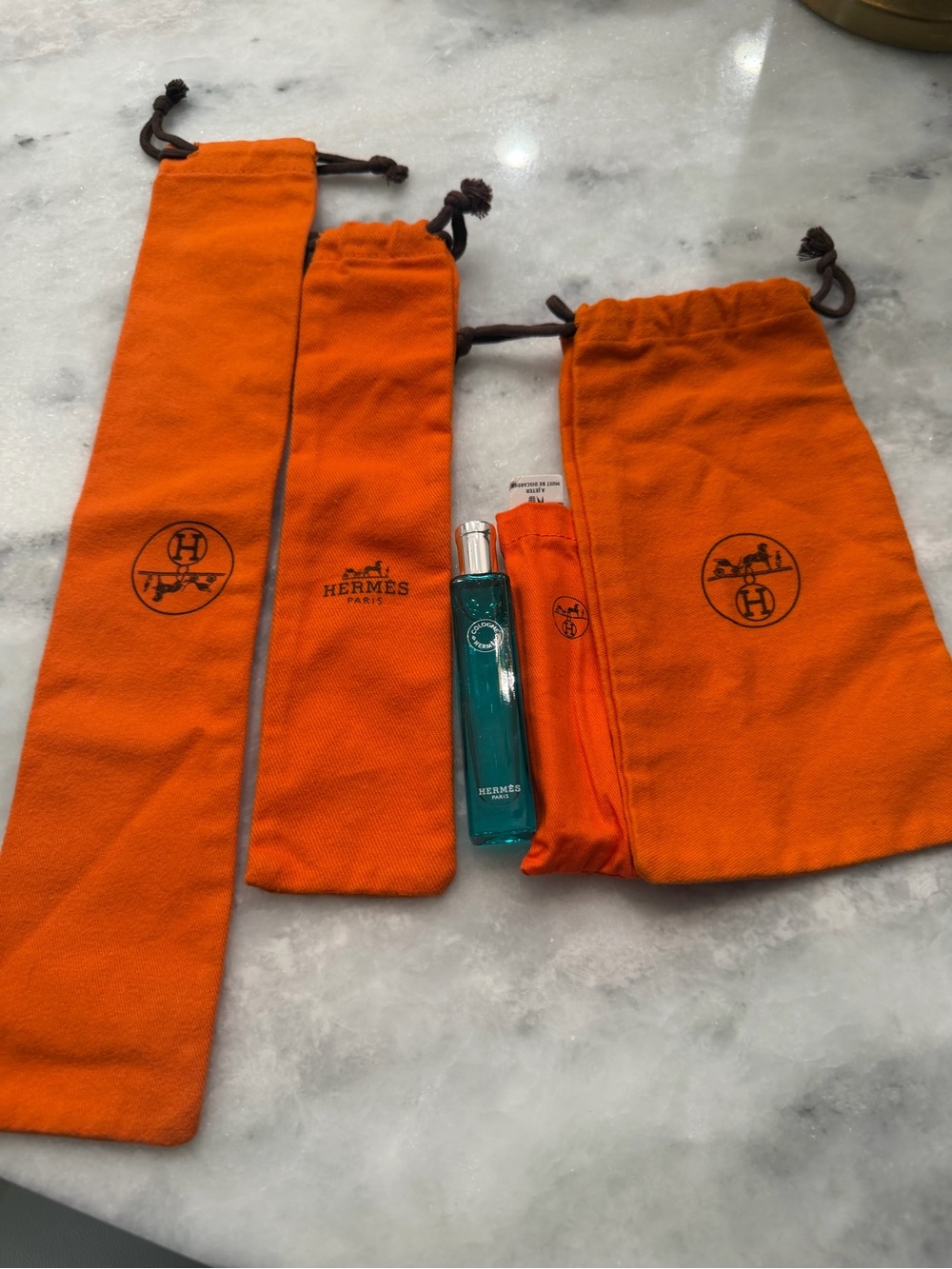 Three Hermes Dust Bags